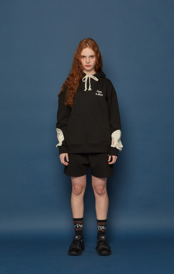 スローアシッド(SLOW ACID) Reverse Patch Hoodie (BLACK)