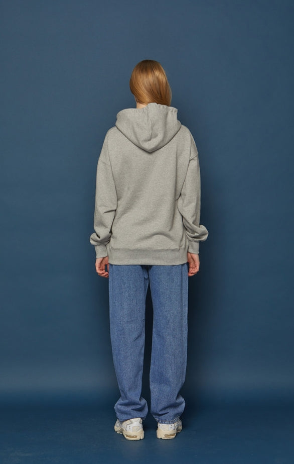 スローアシッド(SLOW ACID) Gothictypo Hoodie (GREY)