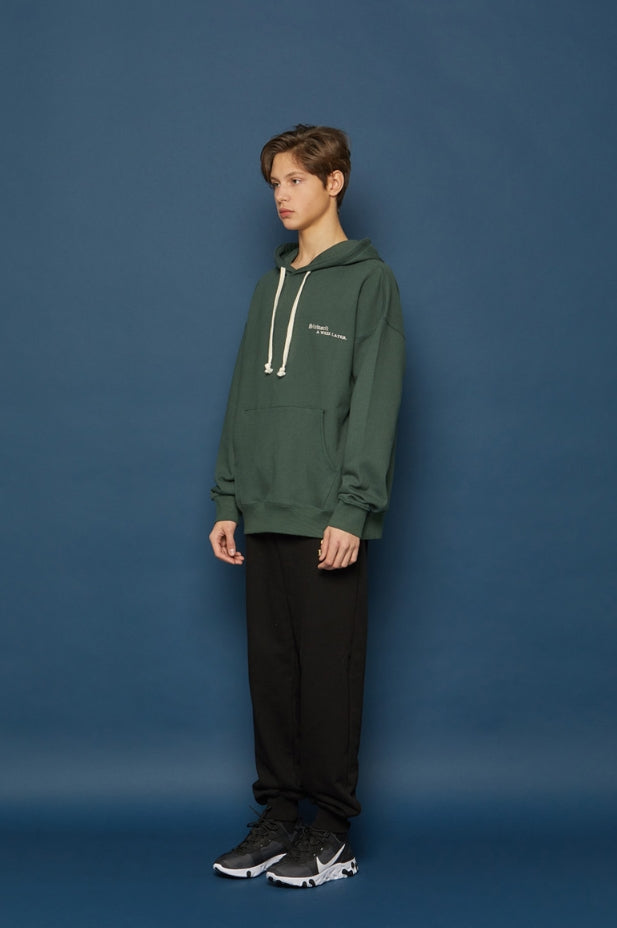 スローアシッド(SLOW ACID) Gothictypo Hoodie (GREEN)