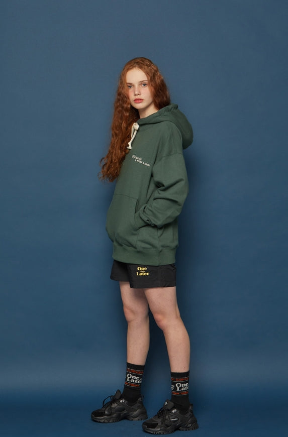 スローアシッド(SLOW ACID) Gothictypo Hoodie (GREEN)