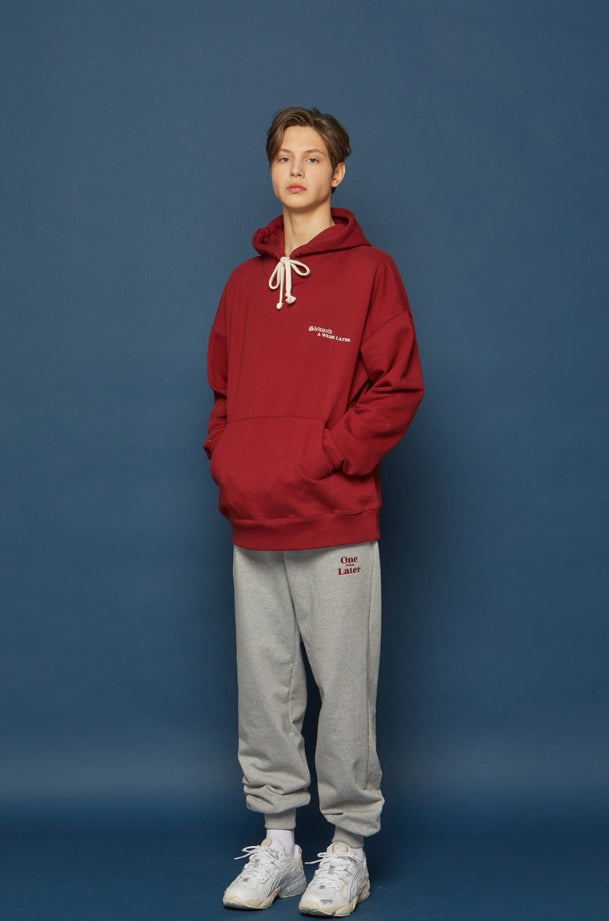 スローアシッド(SLOW ACID) Gothictypo Hoodie (RED)