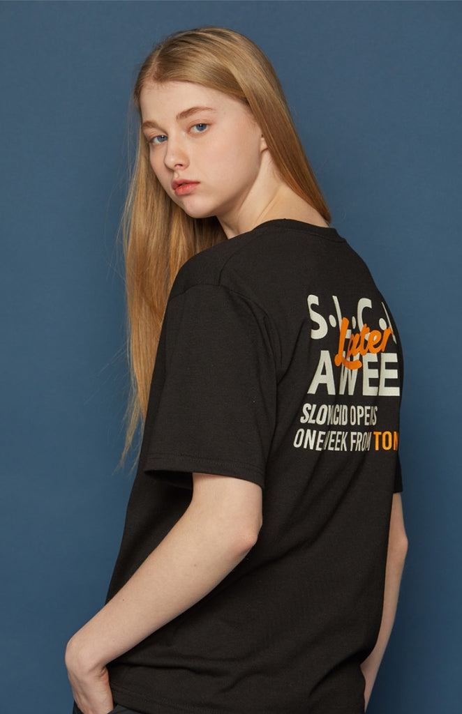 スローアシッド(SLOW ACID) LATER Short-T (BLACK)