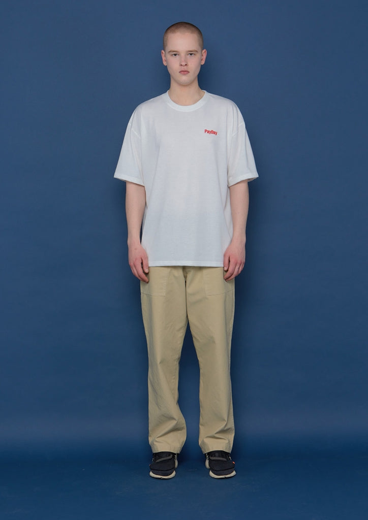 スローアシッド(SLOW ACID) Back Logo Short-T (WHITE)