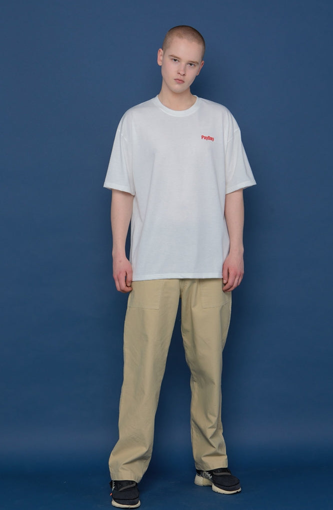 スローアシッド(SLOW ACID) Back Logo Short-T (WHITE)