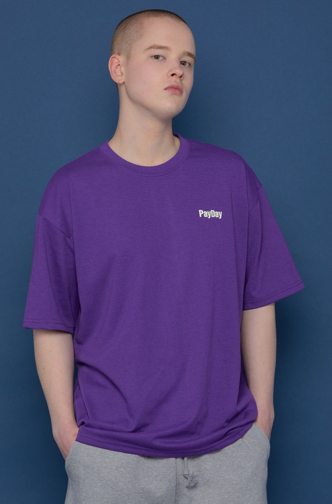スローアシッド(SLOW ACID) Back Logo Short-T (VIOLET)
