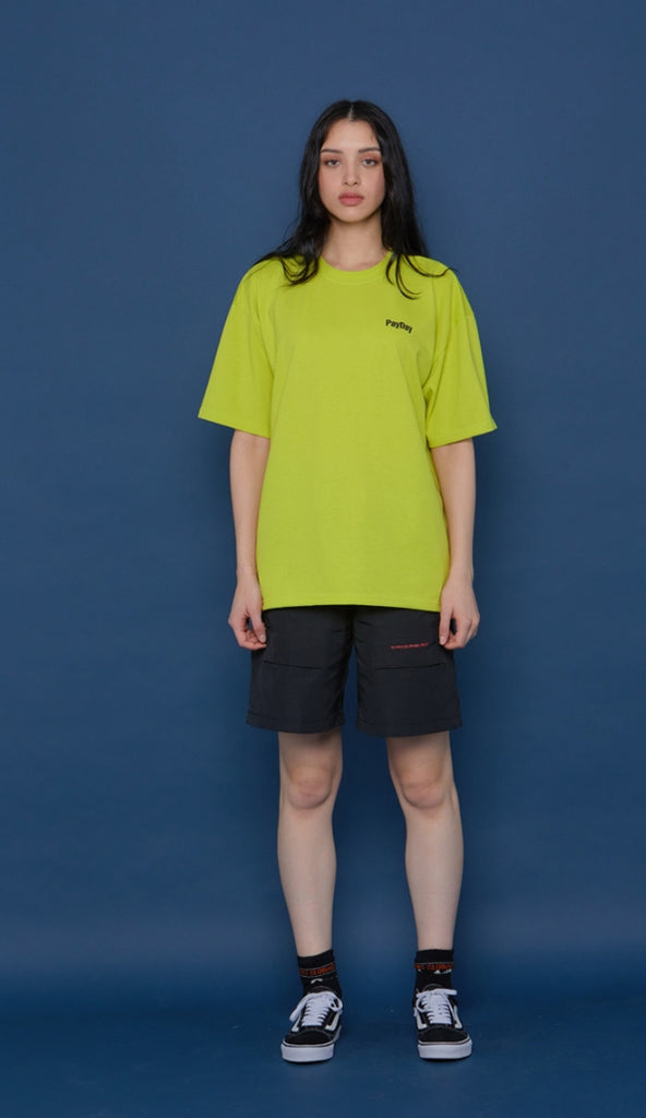 スローアシッド(SLOW ACID) Back Logo Short-T (LIME)