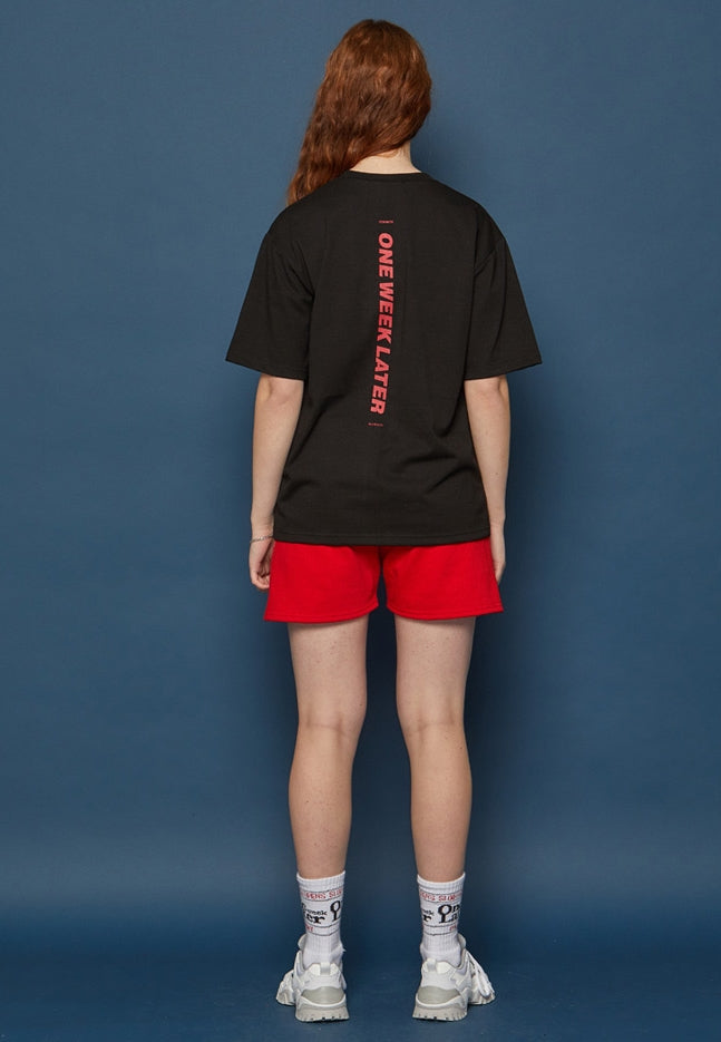 スローアシッド(SLOW ACID) Vertical Logo Short-T (BLACK)