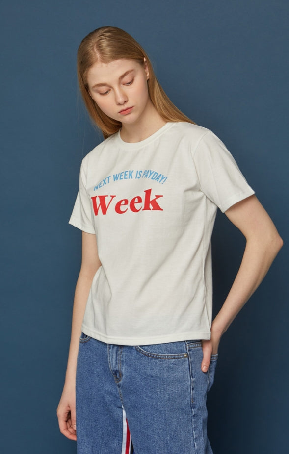 スローアシッド(SLOW ACID) WEEK WMNS Short-T (WHITE)