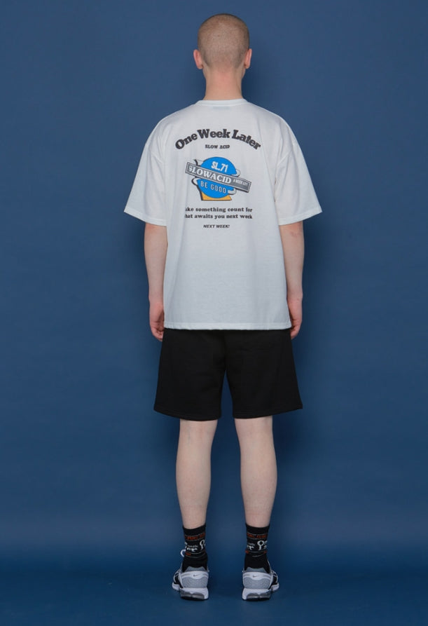 スローアシッド(SLOW ACID) Planet Short-T (WHITE)