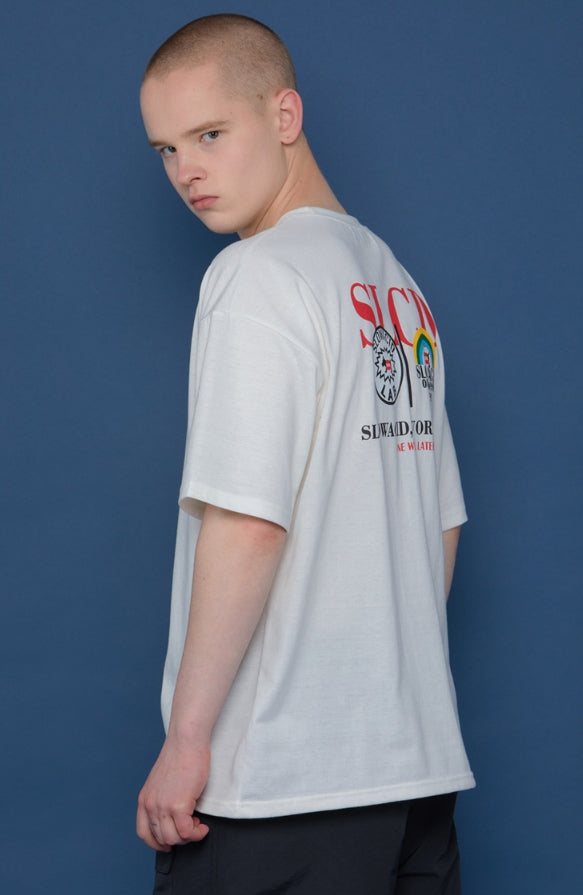 スローアシッド(SLOW ACID) Rainbow Short-T (WHITE)