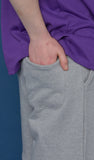 スローアシッド(SLOW ACID) INSEAM Lettering Half Pants (GREY)