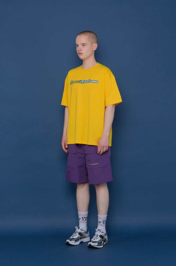 スローアシッド(SLOW ACID) Front Cargo Half Pants (VIOLET)
