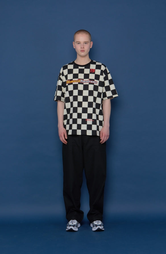 スローアシッド(SLOW ACID) Wide Cotton Pants (BLACK)