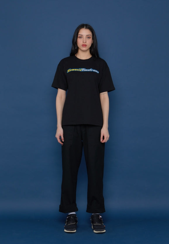 スローアシッド(SLOW ACID) Wide Cotton Pants (BLACK)