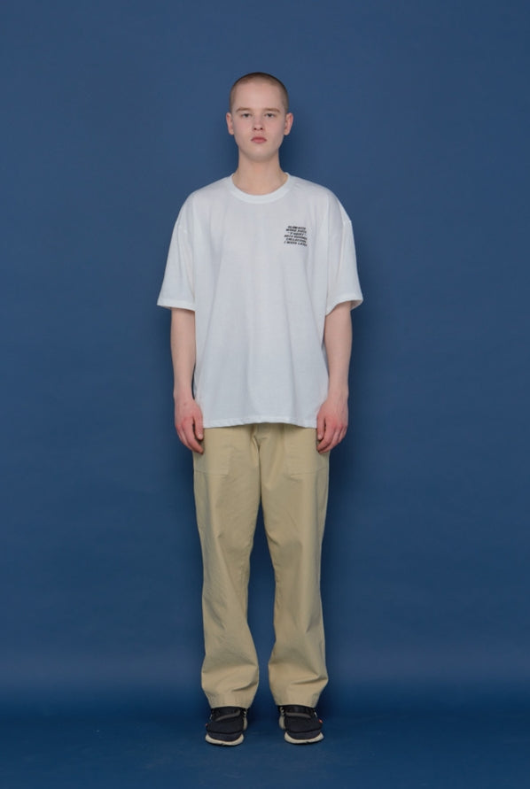 スローアシッド(SLOW ACID) Wide Cotton Pants (BEIGE)
