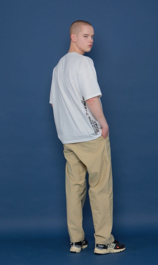 スローアシッド(SLOW ACID) Wide Cotton Pants (BEIGE)