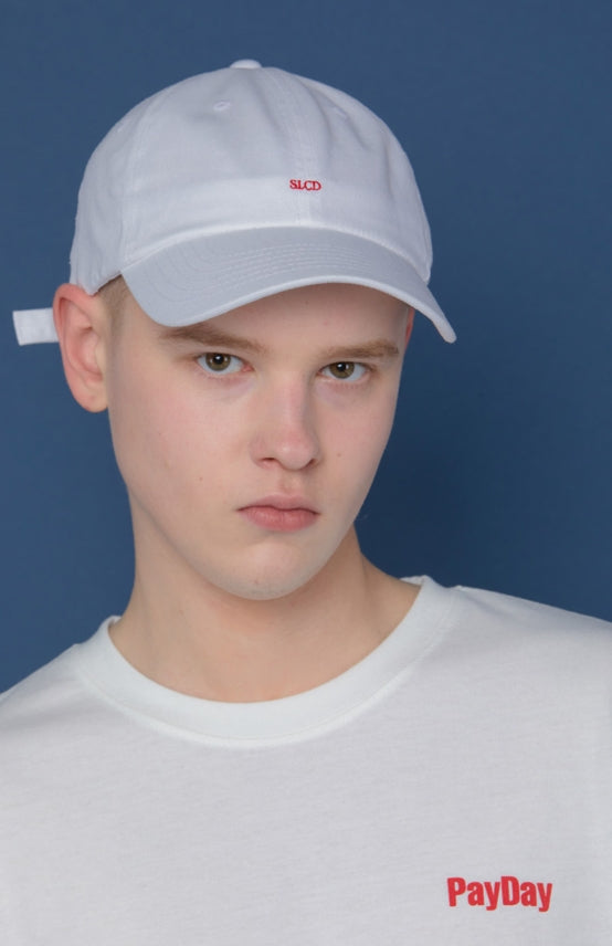スローアシッド(SLOW ACID) Small Logo Washing Cap (WHITE)