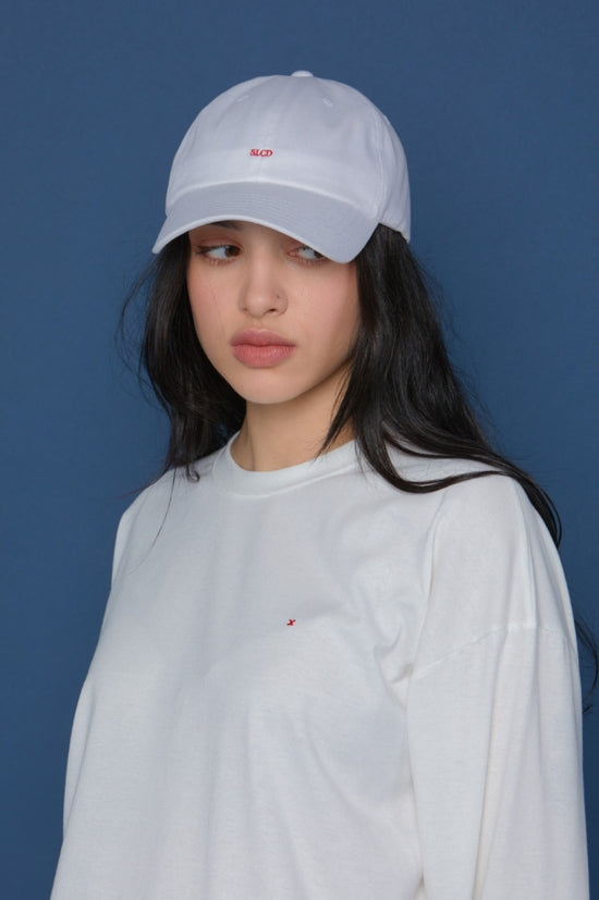 スローアシッド(SLOW ACID) Small Logo Washing Cap (WHITE)