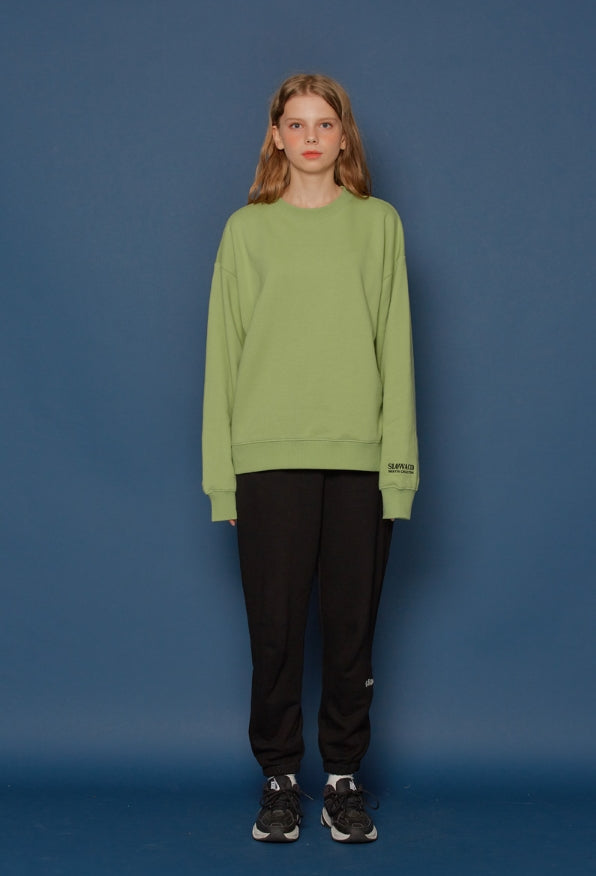 スローアシッド(SLOW ACID) Embossing Logo Sweatshirt (MINT)