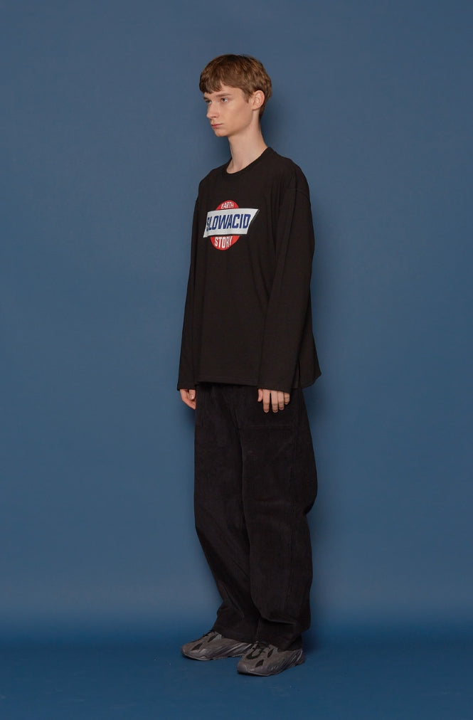 スローアシッド(SLOW ACID) Story Logo Long-T (BLACK)