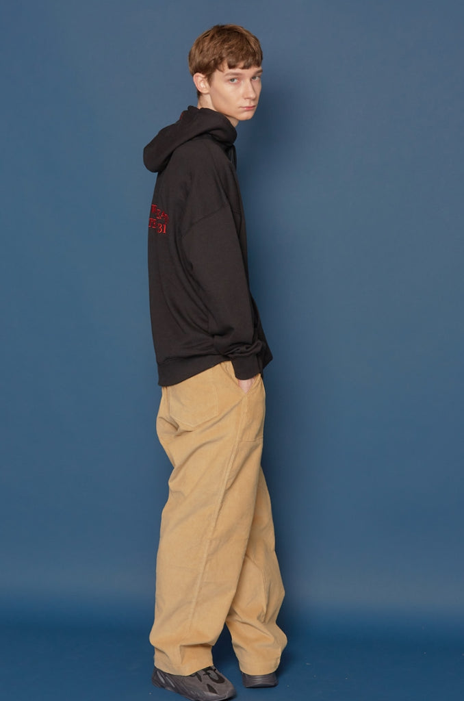 スローアシッド(SLOW ACID) Rose Embroidery Hoodie (BLACK)