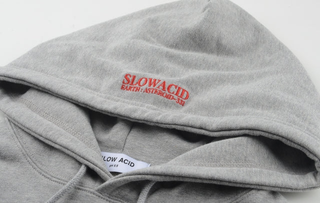 スローアシッド(SLOW ACID) Rose Embroidery Hoodie (GREY)