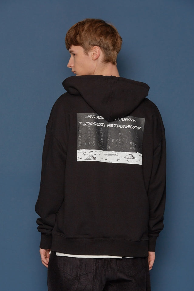 スローアシッド(SLOW ACID) Night scene Hood Zip-up (BLACK)