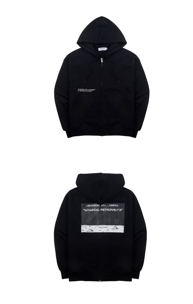 スローアシッド(SLOW ACID) Night scene Hood Zip-up (BLACK)
