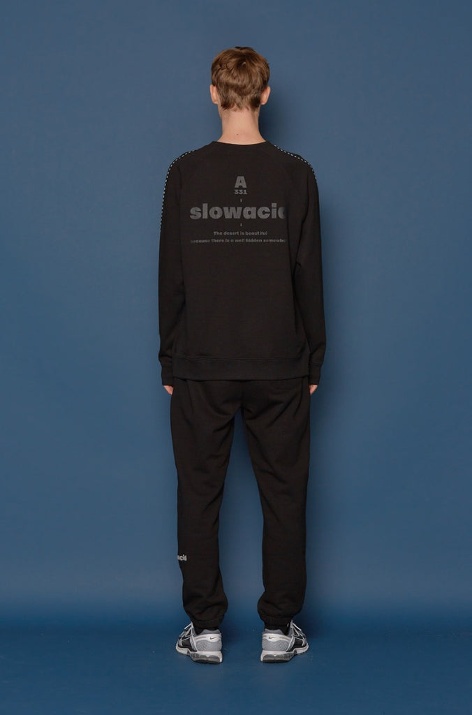 スローアシッド(SLOW ACID) Oasis Sweatshirt (BLACK)