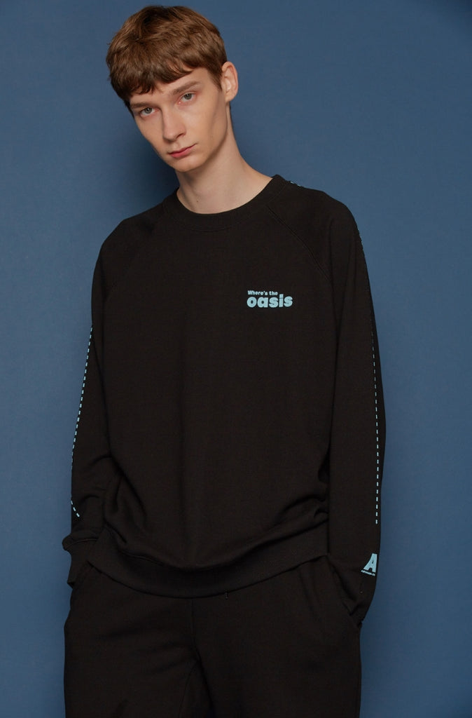 スローアシッド(SLOW ACID) Oasis Sweatshirt (BLACK)