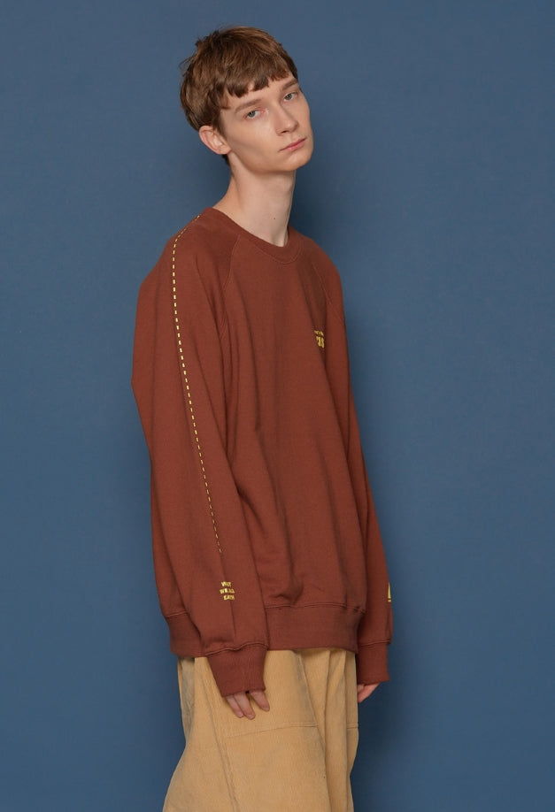 スローアシッド(SLOW ACID) Oasis Sweatshirt (BROWN)