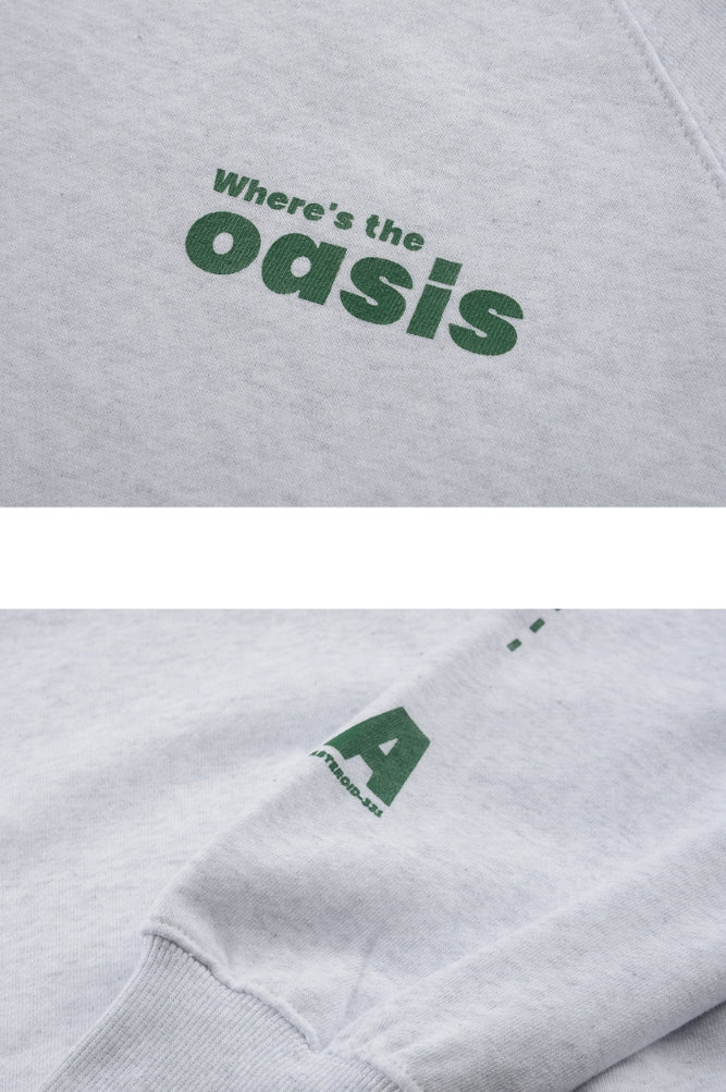 スローアシッド(SLOW ACID) Oasis Sweatshirt (PALE MELANGE)
