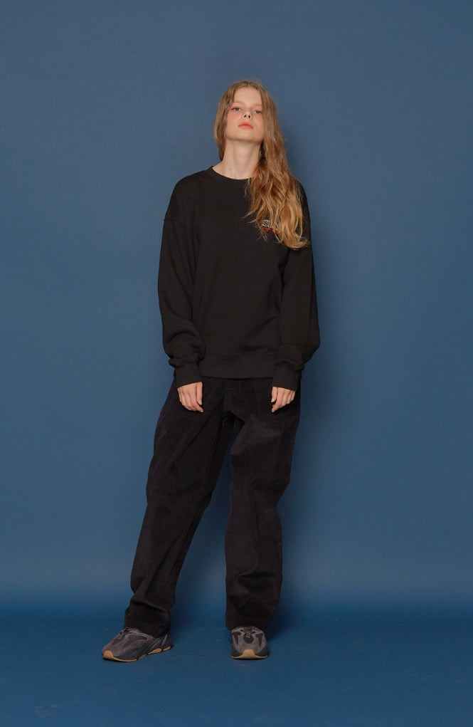 スローアシッド(SLOW ACID)Acid Sweatshirt (BLACK)