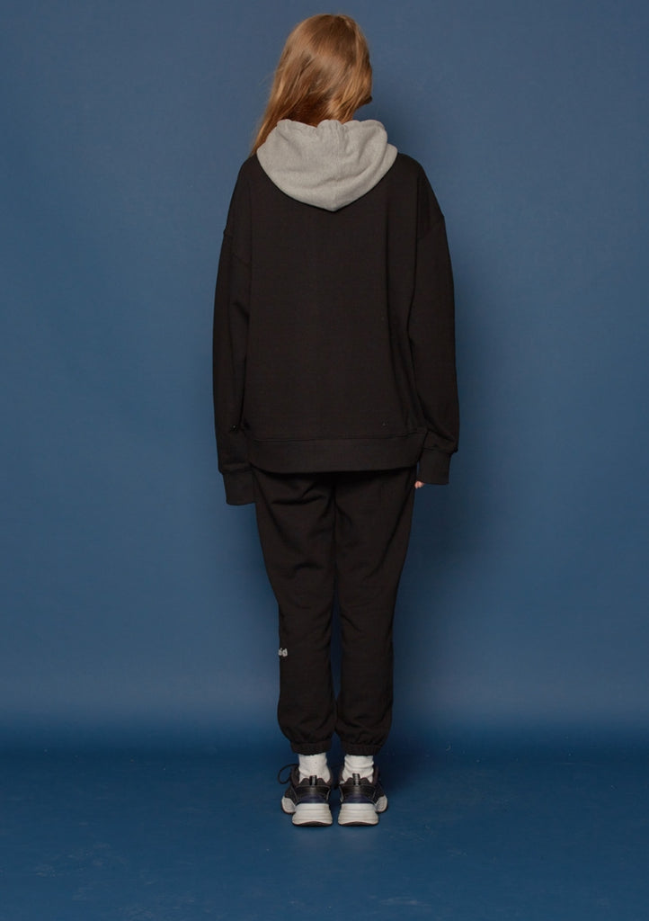 スローアシッド(SLOW ACID) Boucle Logo Sweatpants (BLACK)