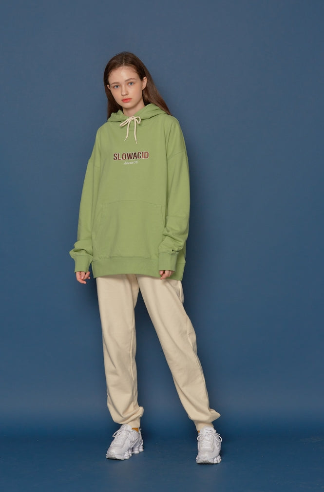 スローアシッド(SLOW ACID) 19FW Logo Hoodie (MINT)