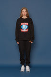 スローアシッド(SLOW ACID)Fox Logo Sweatshirt (BLACK)