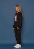 スローアシッド(SLOW ACID)Fox Logo Sweatshirt (BLACK)
