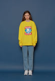 スローアシッド(SLOW ACID)Fox Logo Sweatshirt (YELLOW)