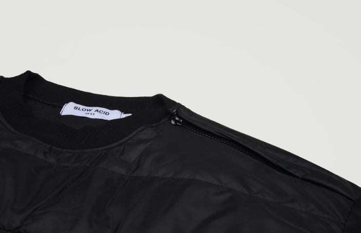 スローアシッド(SLOW ACID)Padding Sweatshirt (BLACK)