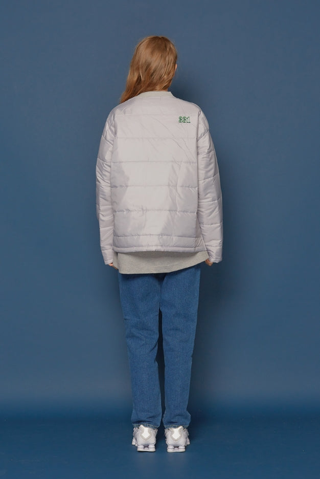 スローアシッド(SLOW ACID)Padding Sweatshirt (PALE GREY)