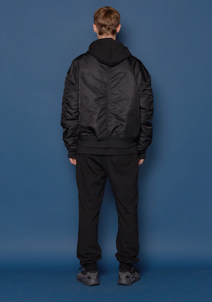 スローアシッド(SLOW ACID)19FW MA-1 Jumper (BLACK)