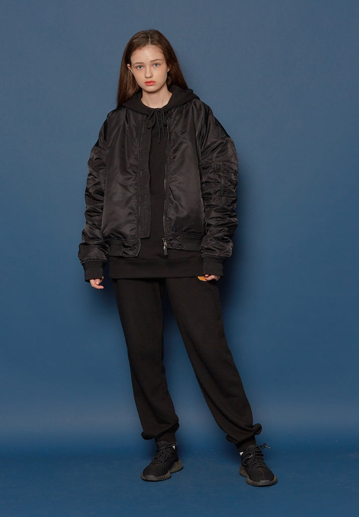 スローアシッド(SLOW ACID)19FW MA-1 Jumper (BLACK)