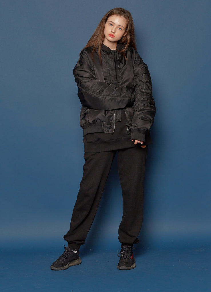スローアシッド(SLOW ACID)19FW MA-1 Jumper (BLACK)