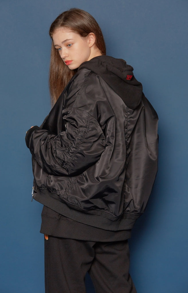 スローアシッド(SLOW ACID)19FW MA-1 Jumper (BLACK)