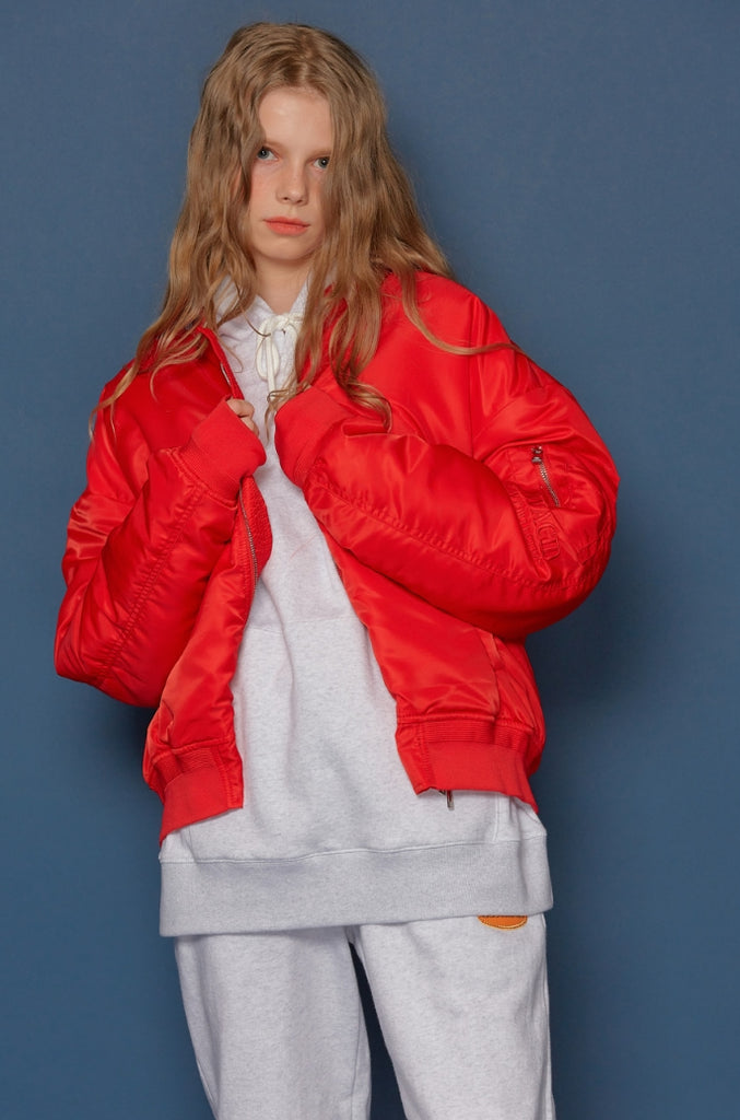 スローアシッド(SLOW ACID)19FW MA-1 Jumper (RED)