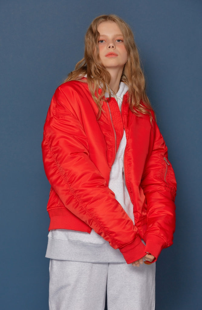 スローアシッド(SLOW ACID)19FW MA-1 Jumper (RED)