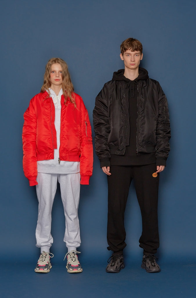 スローアシッド(SLOW ACID)19FW MA-1 Jumper (RED)