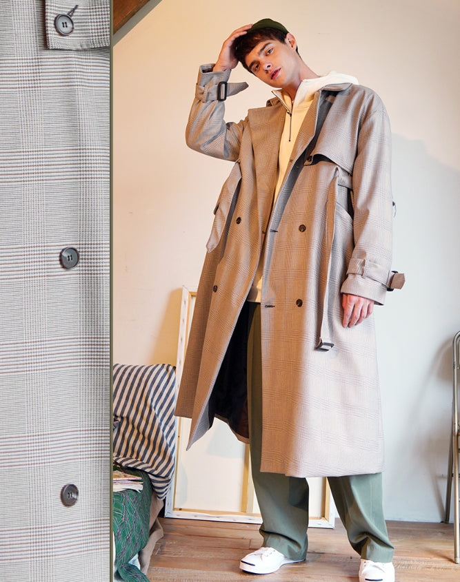 ダブルユーブイプロジェクト(WV PROJECT) ICONIC TRENCH COAT MIX KHAKI JJOT7311
