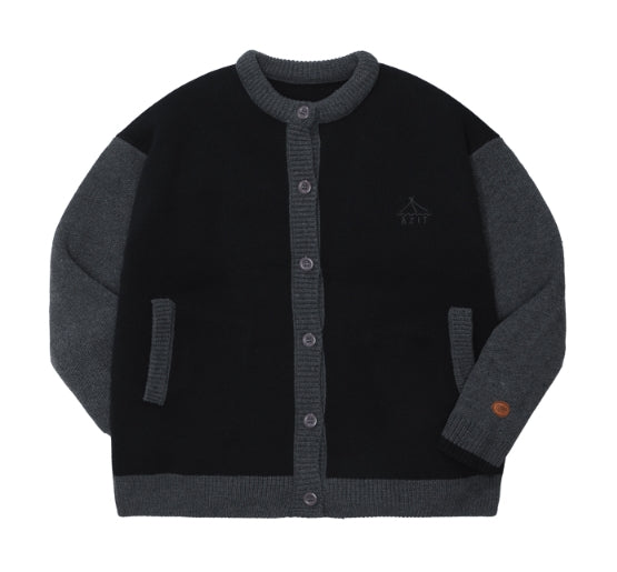 ダブルユーブイプロジェクト(WV PROJECT) AZIT OVERFIT CARDIGAN BLACK SYOT7300
