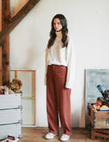 ダブルユーブイプロジェクト(WV PROJECT) PERRIS WIDE SLACKS REDBROWN CJLP7314